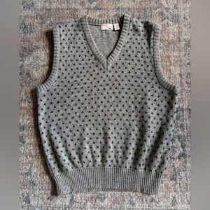 The Fox Collection Men’s Vintage Knit Wool Blend Sweater Vest Size L